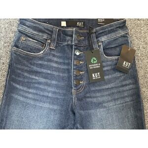 Kut From The Kloth High-Rise Natalie Boot Cut Jean (dark)- Women's Size 0 *NEW*!